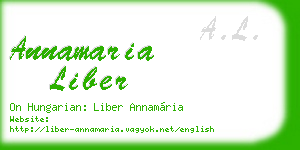 annamaria liber business card